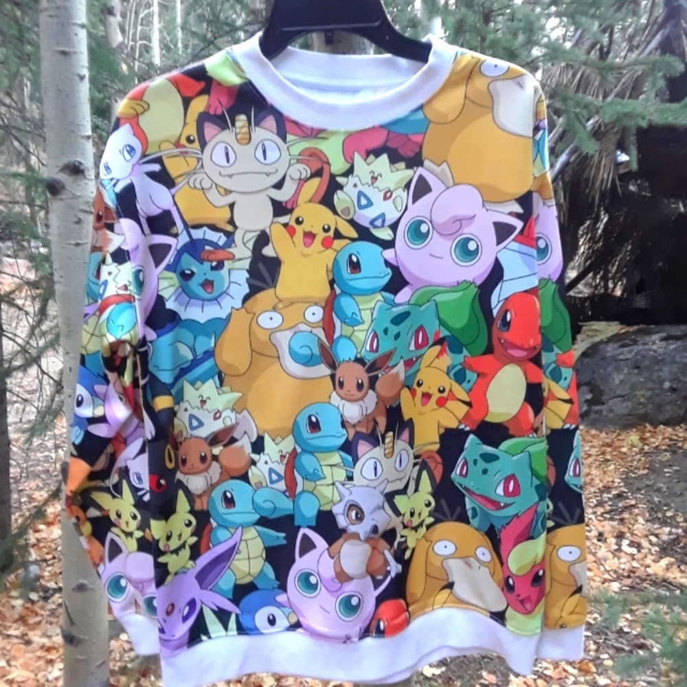 Licensed Adult Pokemon Crew Neck Sweater